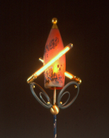 Detail of the Harry Anderson lamp Chance is a link to the a gallery page of works created by Harry Anderson in the years between 2000 and 2004