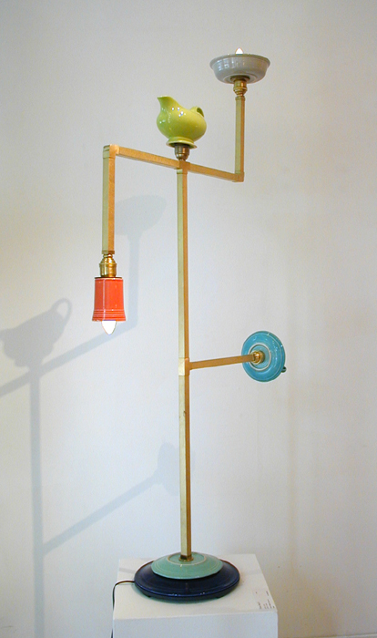 Harry Anderson lamp Fiesta Man II the primary element of which is Fiesta Ware
