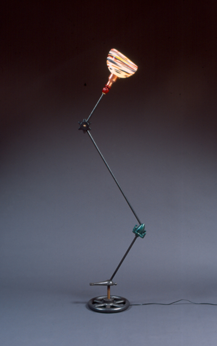 Photograph of Open a found object lamp by Harry Anderson